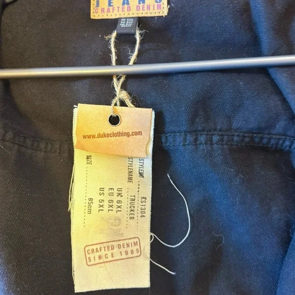 Duke Mens Kingsize Western
Trucker Style Denim Jacket 5XL - Picture 11 of 13